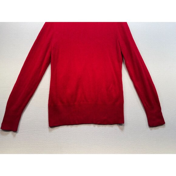 APT. 9 100% Cashmere Turtleneck Sweater Womens Size L Red Soft Cozy - Picture 9 of 11